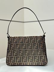 Kitlife Fendi Zucca Canvas Mamma Baguette Shoulder Bag Brown 29x10x20cm - 3