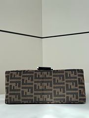 Kitlife Fendi Zucca Canvas Mamma Baguette Shoulder Bag Brown 29x10x20cm - 4