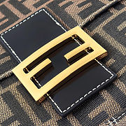 Kitlife Fendi Zucca Canvas Mamma Baguette Shoulder Bag Brown 34×9×26cm - 4