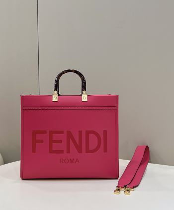 Kitlife Fendi Sunshine Medium Dark Pink Bag 36x13x32cm
