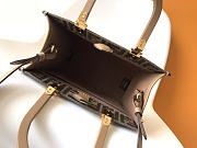 Kitlife Fendi Sunshine Brown FF Fabric Mini Tote Bag 25.5x12x22.5cm - 6