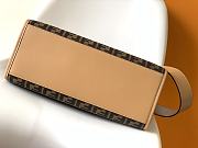 Kitlife Fendi Sunshine Brown FF Fabric Mini Tote Bag 35x17x31cm - 6