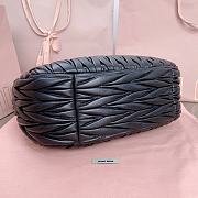 Kitlife Miu Miu Wander Matelassé Black Nappa Leather Hobo Bag 29x24x10cm - 4