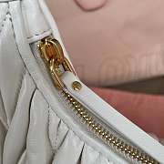Kitlife Miu Miu Wander Matelassé White Nappa Leather Hobo Bag 29x24x10cm - 6
