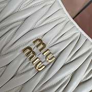 Kitlife Miu Miu Wander Matelassé White Nappa Leather Hobo Bag 29x24x10cm - 2