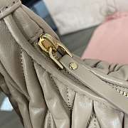 Kitlife Miu Miu Wander Matelassé Begie Nappa Leather Hobo Bag 29x24x10cm - 6