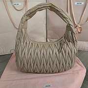 Kitlife Miu Miu Wander Matelassé Begie Nappa Leather Hobo Bag 29x24x10cm - 2
