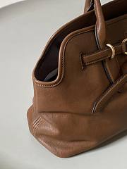 Kitlife Miu Miu Aventure Brown Leather Tote Bag 22.5×44×14.5cm - 2