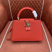 Kitlife Louis Vuitton x TM Capucines BB Cherry Motif Bag Red M13250 27x17.3x9cm  - 1
