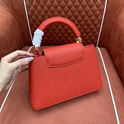 Kitlife Louis Vuitton x TM Capucines BB Cherry Motif Bag Red M13250 27x17.3x9cm  - 5