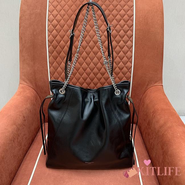 Kitlife Louis Vuitton Off Duty Vibe MM Bag Black M25545 33x24x11.5cm - 1