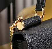 Kitlife Dolce & Gabbana Black Leather Chain-strap Crossbody Bag 20x11x3cm - 5