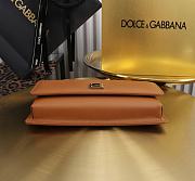 Kitlife Dolce & Gabbana Brown Leather Chain-strap Crossbody Bag 20x11x3cm - 5