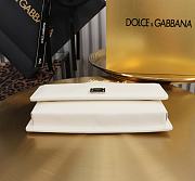 Kitlife Dolce & Gabbana White Leather Chain-strap Crossbody Bag 20x11x3cm - 5