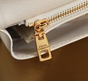 Kitlife Dolce & Gabbana White Leather Chain-strap Crossbody Bag 20x11x3cm - 4