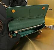 Kitlife Dolce & Gabbana Green Leather Chain-strap Crossbody Bag 20x11x3cm - 3