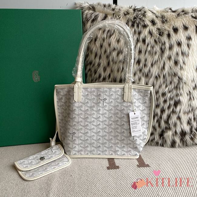 Kitlife Goyard Anjou Mini Bag White 20.5x9x20cm - 1