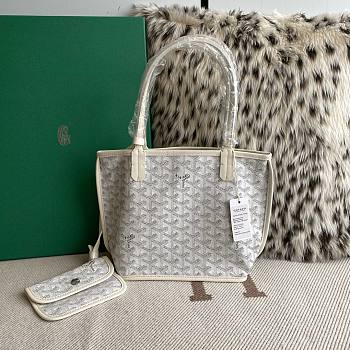 Kitlife Goyard Anjou Mini Bag White 20.5x9x20cm