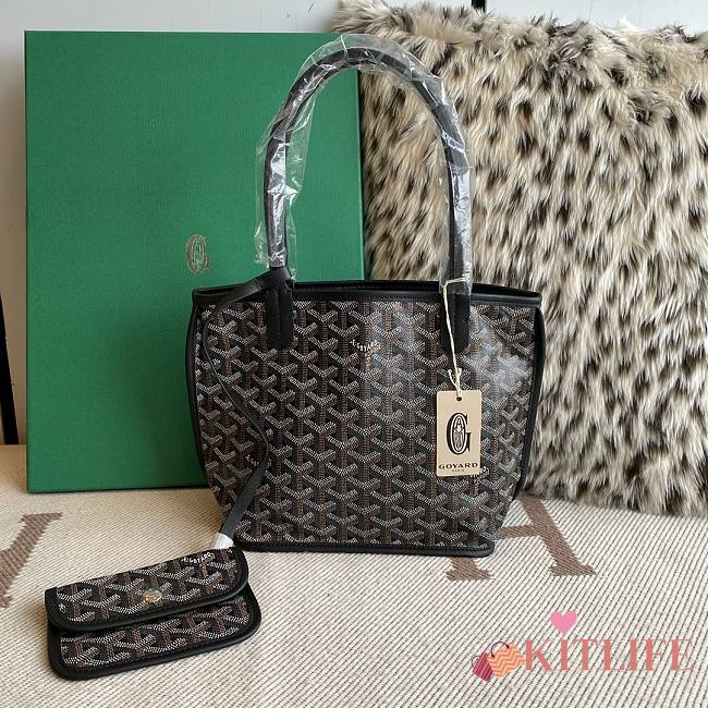 Kitlife Goyard Anjou Mini Bag Black & Brown 20.5x9x20cm  - 1