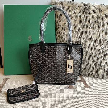 Kitlife Goyard Anjou Mini Bag Black & Brown 20.5x9x20cm 
