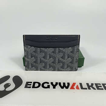 Kitlife Goyard Card Holder Black - 11x8cm