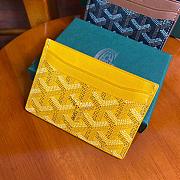 Kitlife Goyard Card Holder Yellow - 11x8cm  - 1