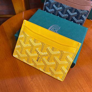 Kitlife Goyard Card Holder Yellow - 11x8cm 
