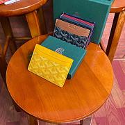 Kitlife Goyard Card Holder Yellow - 11x8cm  - 4
