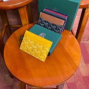 Kitlife Goyard Card Holder Yellow - 11x8cm  - 3