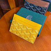 Kitlife Goyard Card Holder Yellow - 11x8cm  - 2