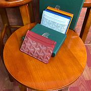 Kitlife Goyard Card Holder Red - 11x8cm - 4