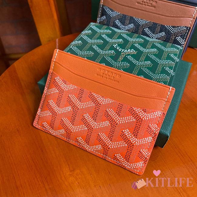 Kitlife Goyard Card Holder Orange - 11x8cm - 1