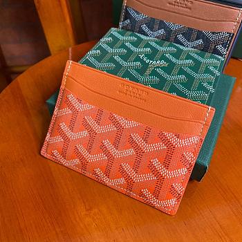 Kitlife Goyard Card Holder Orange - 11x8cm