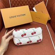 Kitlife Louis Vuitton x TM Wallet On Chain Ivy White Monogram Cherry Canvas M14239 23.5x12x4.5cm - 1