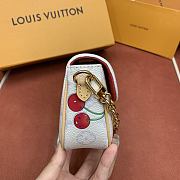 Kitlife Louis Vuitton x TM Wallet On Chain Ivy White Monogram Cherry Canvas M14239 23.5x12x4.5cm - 6