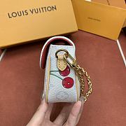 Kitlife Louis Vuitton x TM Wallet On Chain Ivy White Monogram Cherry Canvas M14239 23.5x12x4.5cm - 5