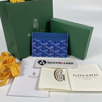 Kitlife Goyard Card Holder Blue - 11x8cm