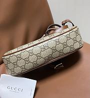 Kitlife Gucci GG Emblem Shoulder Bag Beige And Dark Brown Fabric 847447 24x16.5x5.5cm - 6