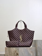Kitlife Saint Laurent Icare Maxi Shopping Burgundy Bag 698651 58x47x8cm - 1