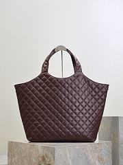 Kitlife Saint Laurent Icare Maxi Shopping Burgundy Bag 698651 58x47x8cm - 5