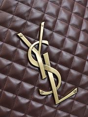 Kitlife Saint Laurent Icare Maxi Shopping Burgundy Bag 698651 58x47x8cm - 3