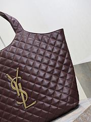 Kitlife Saint Laurent Icare Maxi Shopping Burgundy Bag 698651 58x47x8cm - 2