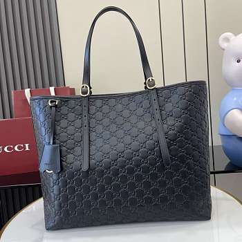 Kitlife Gucci GG Emblem Large Tote Bag Black 847455 37x31x16 cm
