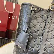 Kitlife Gucci GG Emblem Large Tote Bag Black 847455 37x31x16 cm - 4