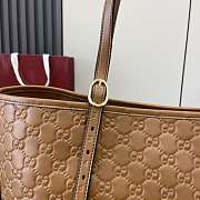Kitlife Gucci GG Emblem Large Tote Bag Brown 847455 37x31x16 cm - 6