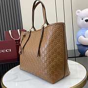 Kitlife Gucci GG Emblem Large Tote Bag Brown 847455 37x31x16 cm - 3