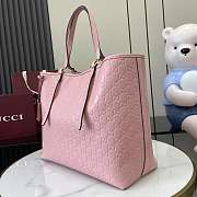 Kitlife Gucci GG Emblem Large Tote Bag Pink 847455 37x31x16 cm  - 6