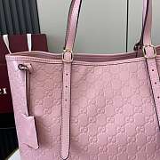Kitlife Gucci GG Emblem Large Tote Bag Pink 847455 37x31x16 cm  - 2