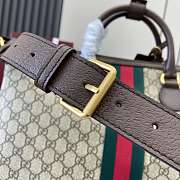 Kitlife Gucci Savoy Medium Duffle Bag Beige and Brown 834469 48x28x18cm - 6