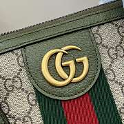 Kitlife Gucci Savoy Medium Duffle Bag Beige and Green 834469 48x28x18cm - 2
